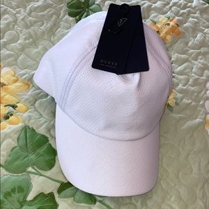 Guess White Snakeskin Hat